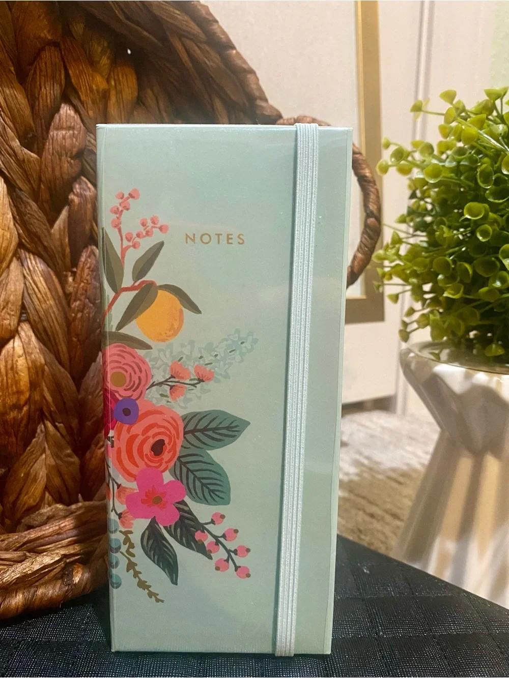 Rifle Paper Co. Mint Floral Sticky Note Folio